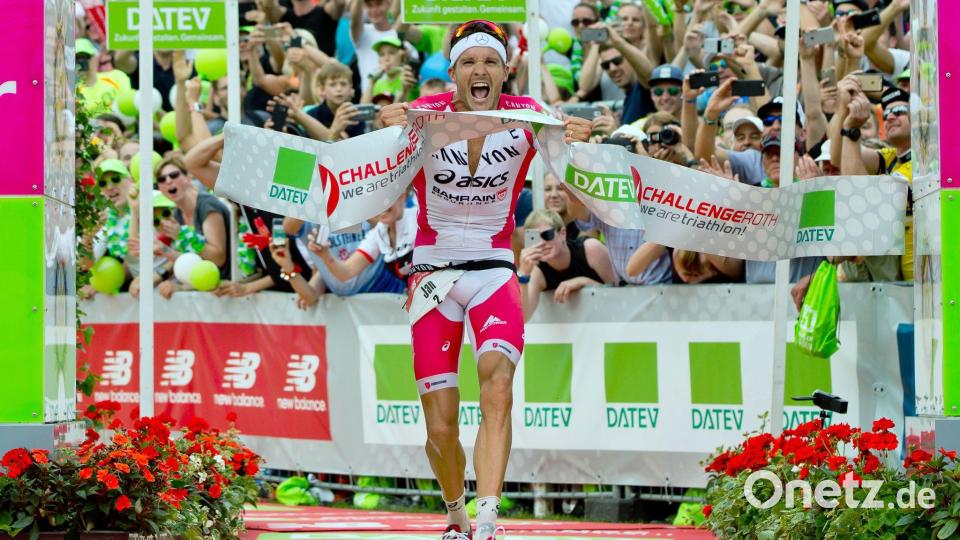Damals war's: Vor zehn Jahren gewann Jan Frodeno die Challenge Roth - in einer Fabelzeit. (Archivbild) Bild: picture alliance / dpa