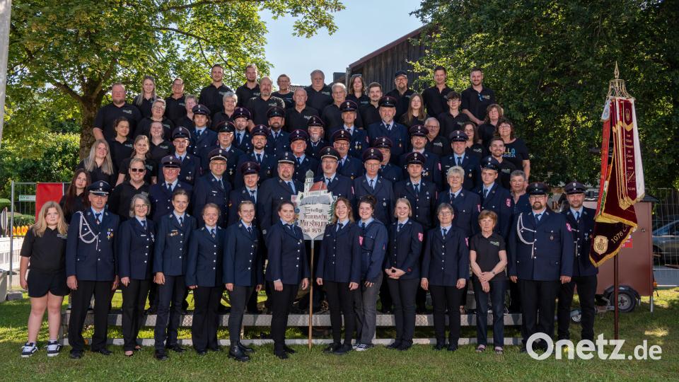 Die Freiwillige Feuerwehr Miesbrunn feierte ihr 150-jähriges Bestehen. Bild: Martin Grötsch