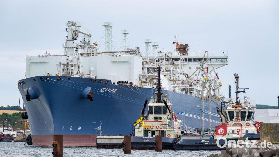 Der Iran-Konflikt hat sich auf den LNG-Lieferbetrieb nach Rügen ausgewirkt, sagt der dortige Terminalbetreiber. Bild: Stefan Sauer/dpa