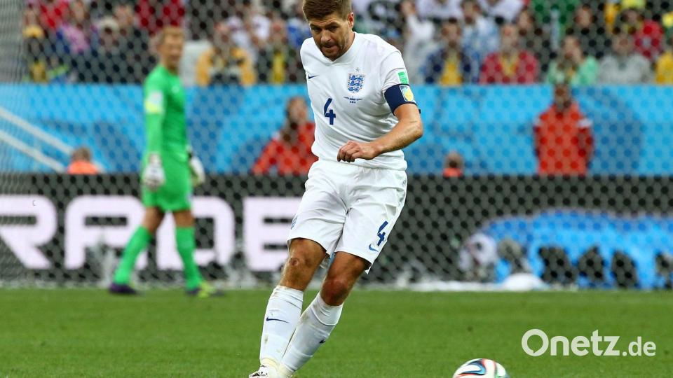 Steven Gerrard führte England nie zum erhofften Erfolg. (Archivbild) Bild: picture alliance / dpa