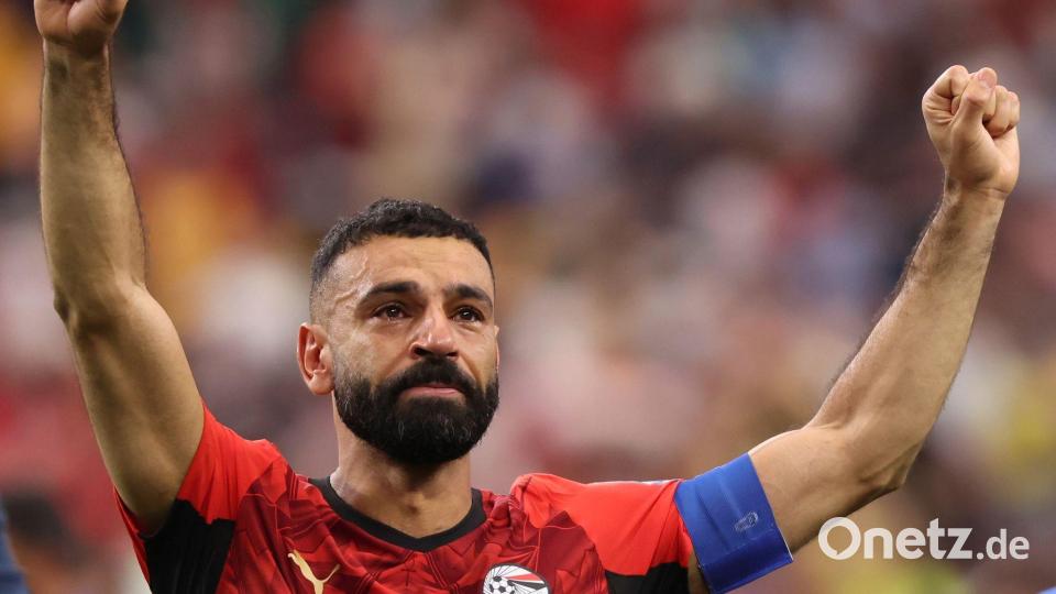 Superstar Mohamed Salah feierte den Einzug ins Achtelfinale mit Tränen in den Augen. Bild: Sam Hodde/AP/dpa