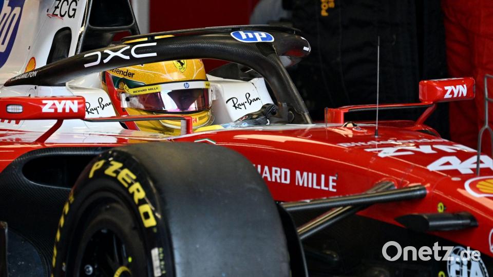 Lewis Hamilton wird im Sprint Zweiter. Bild: Peter Powell/Pool EPA/AP/dpa