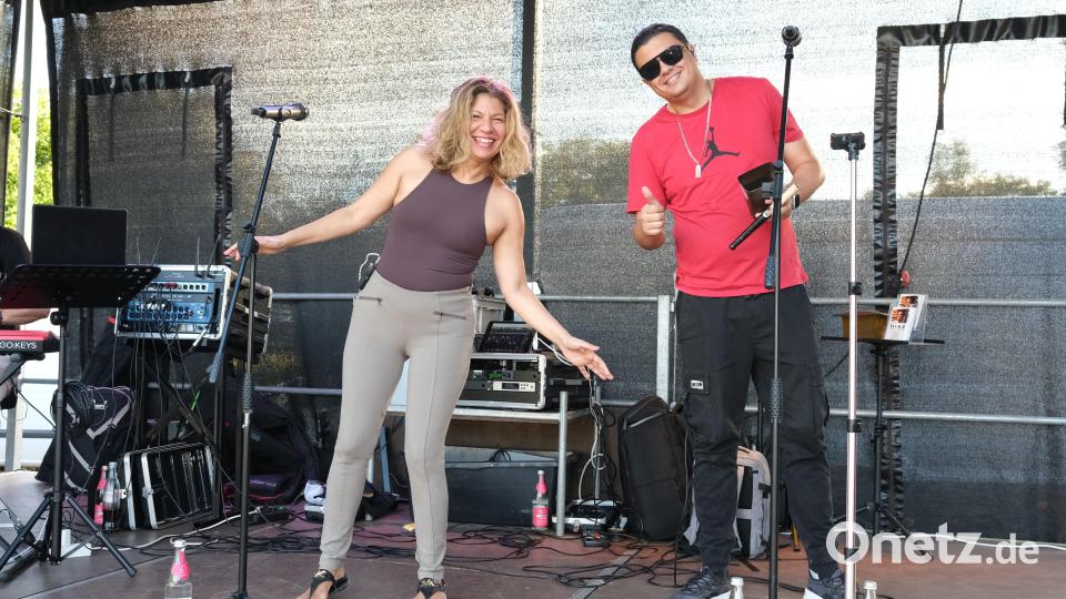 Barbara Vaiven Cubano und ihre Band versprühten mit ihrer Latino-Musik pure Lebensfreude. Bild: Rudolf Hirsch