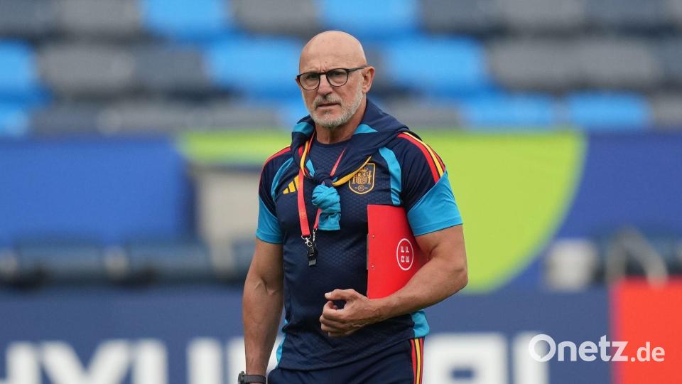 Luis de la Fuente ist Trainer der Spanier bei der WM. (Archivbild) Bild: Andre Penner/AP/dpa
