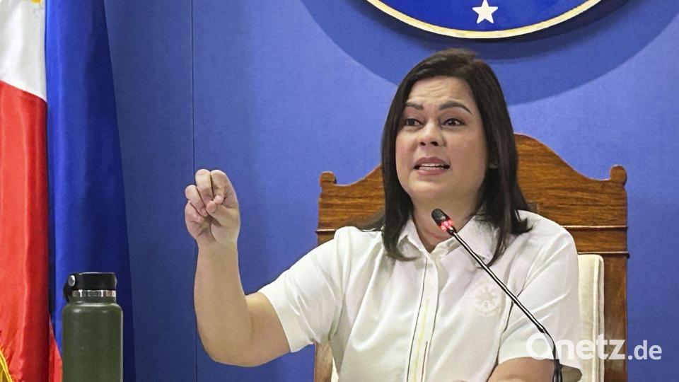 Für Sara Duterte könnte der Prozess das politische Aus bedeuten. (Archivbild) Bild: -/kyodo/dpa