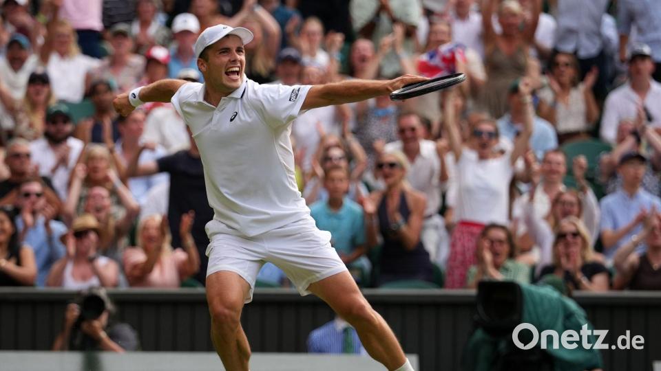 Der britische Tennisprofi Arthur Fery steht im Viertelfinale. Bild: Kirsty Wigglesworth/AP/dpa