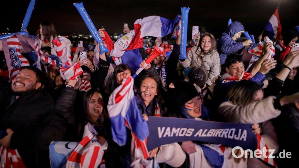 Hunderte Fans bereiteten der paraguayischen Nationalmannschaft am Flughafen von Asunción einen begeisterten Empfang. Bild: Nath Aguilar/dpa