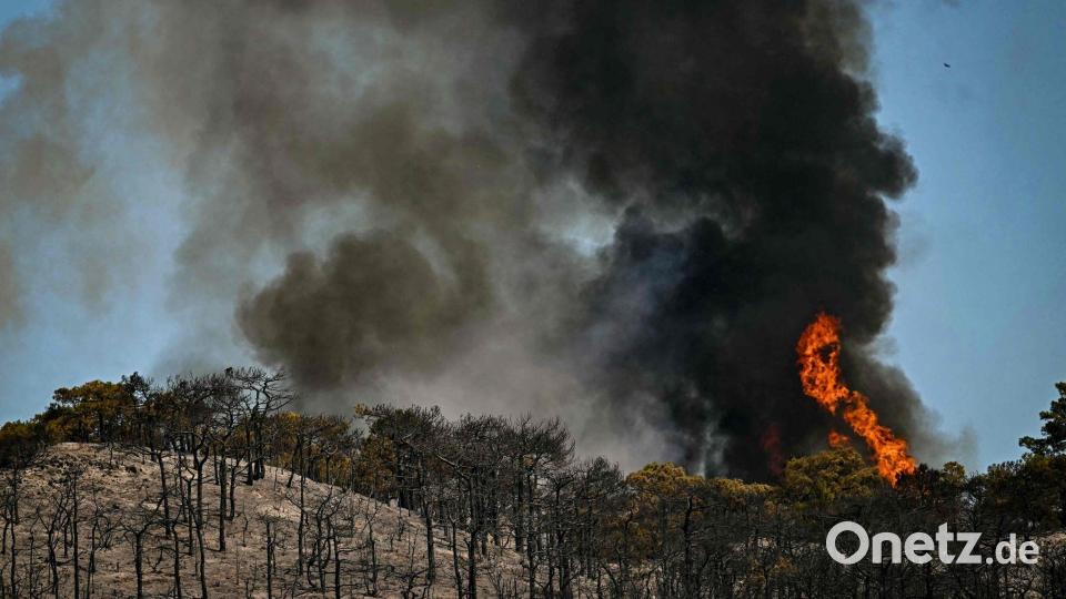 Der große Brand in Südfrankreich ist weiterhin nicht unter Kontrolle. Bild: Gabriel Bouys/AFP/dpa