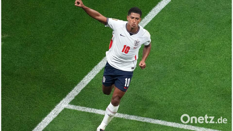 Jude Bellingham schoss zwei Tore für England. Bild: Martin Rickett/PA Wire/dpa