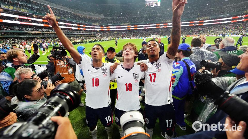 Der Jubel der Engländer war riesig nach diesem irren Spiel. Bild: Nick Potts/PA Wire/dpa