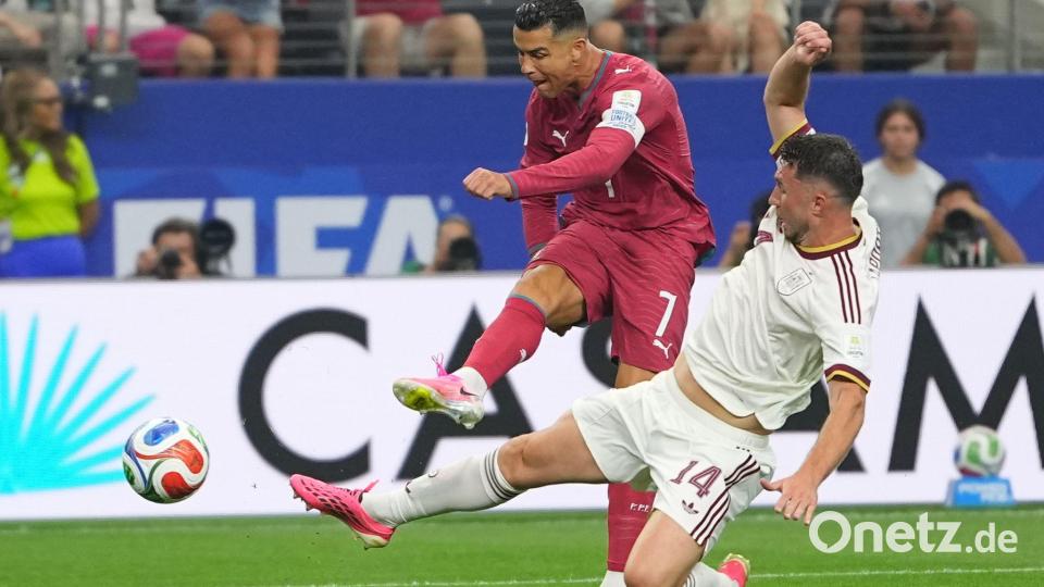Cristiano Ronaldo hatte auch gegen Spanien seine Chancen. Bild: Julio Cortez/AP/dpa