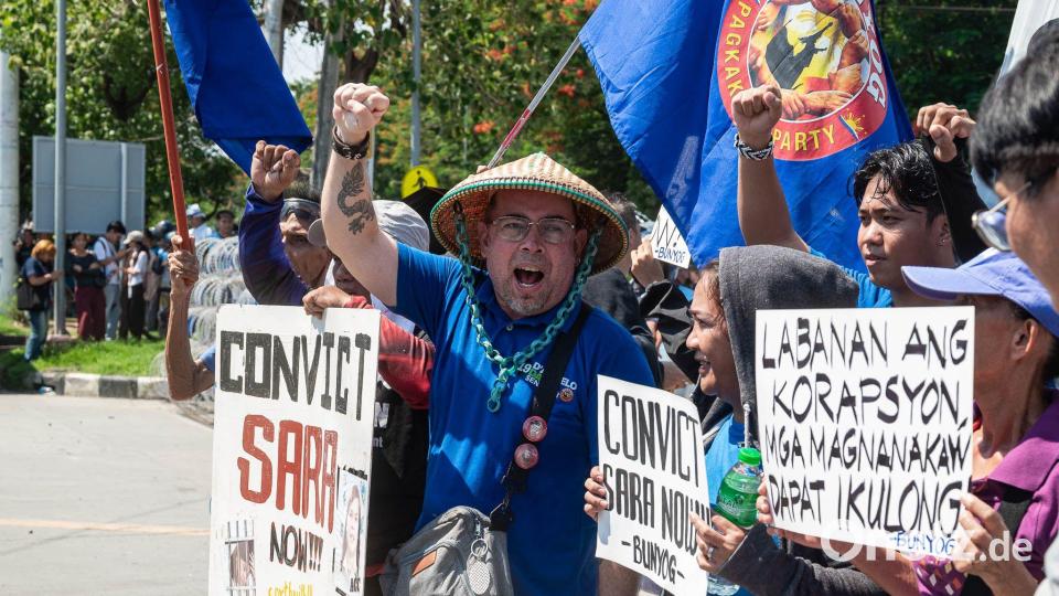 Das Verfahren sorgt auf den Philippinen für viel Aufsehen. Bild: Kenosis Yap/ZUMA Press Wire/dpa