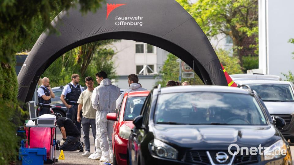 Der Tatort war einige Stunden abgesperrt. Bild: Philipp von Ditfurth/dpa