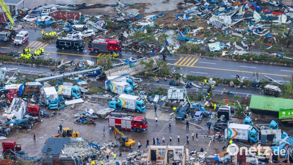 Verheerende Schäden nach einem Tornado in Huanggang in der zentralchinesischen Provinz Hubei Bild: Wu Zhizun/XinHua/dpa