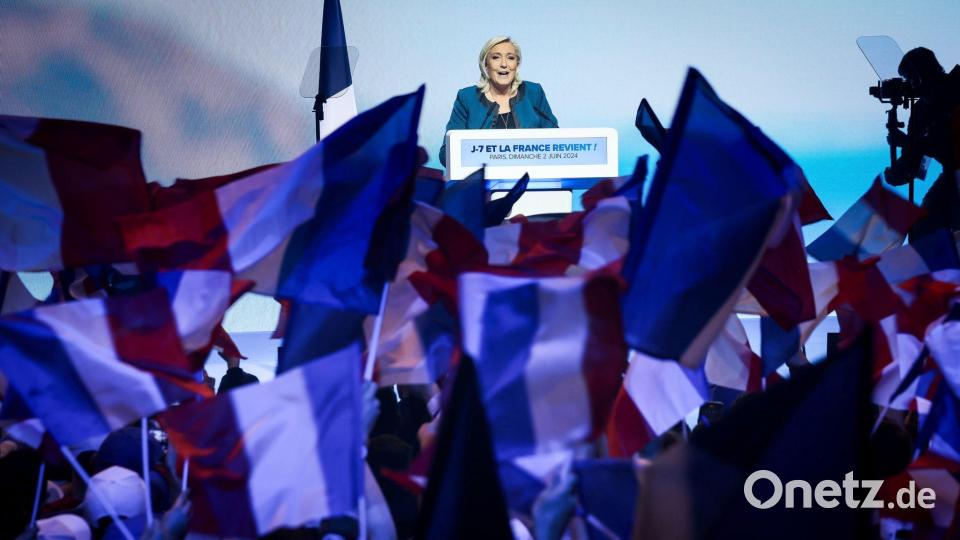 Wer genau gegen Le Pen antreten wird, ist noch nicht klar. (Archivbild) Bild: Thomas Padilla/AP/dpa