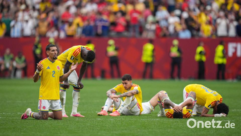 Kolumbiens Titelhoffnungen endeten jäh. Bild: Darryl Dyck/The Canadian Press/dpa