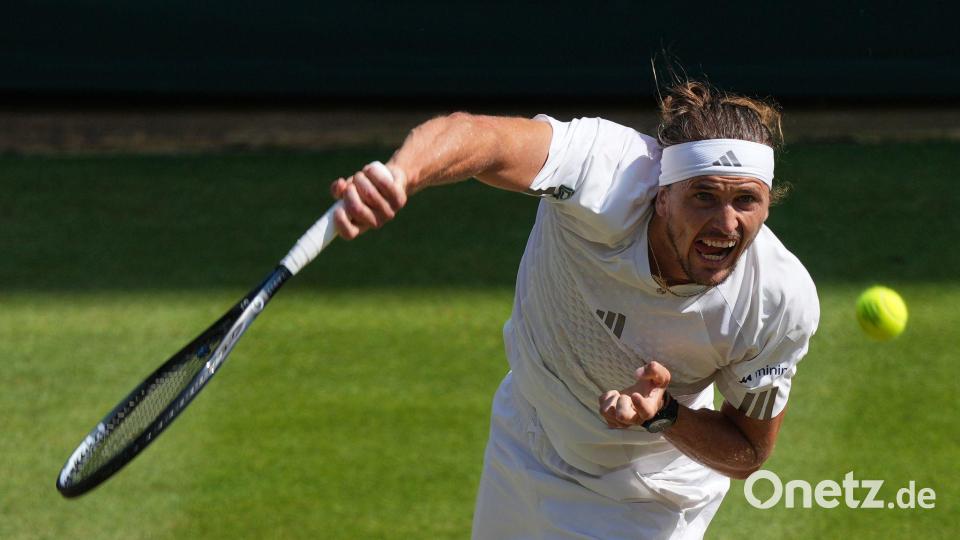 Alexander Zverev konnte sich auf seinen Aufschlag verlassen. Bild: Kirsty Wigglesworth/AP/dpa