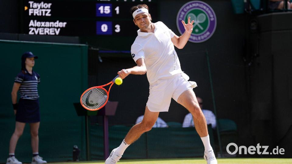 Taylor Fritz hatte zuvor sieben Mal nacheinander gegen Alexander Zverev gewonnen. Bild: Andrew Matthews/PA Wire/dpa