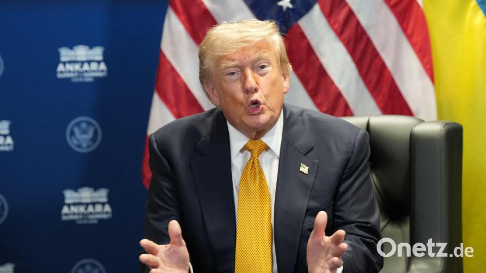 US-Präsident Donald Trump stellt weitere Verhandlungen mit dem Iran offen infrage. Bild: Alex Brandon/AP/dpa