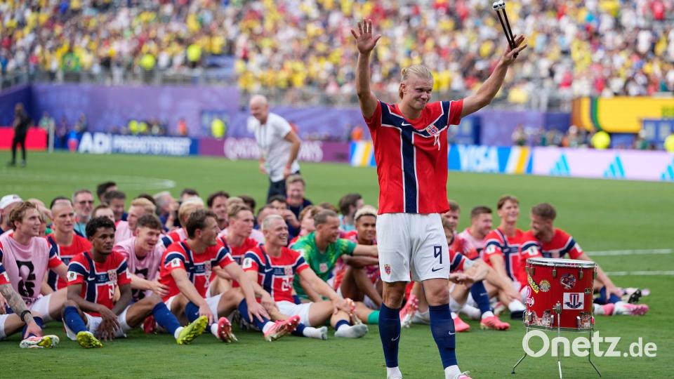 Erst Tore schießen, dann den Takt vorgeben: Erling Haaland. Bild: Frank Franklin II/AP/dpa