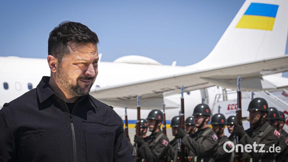 Der ukrainische Präsident Wolodymyr Selenskyj kann sich über ein neues Hilfsversprechen freuen. Bild: Metin Aktaş/Pool Anadolu/AP/dpa