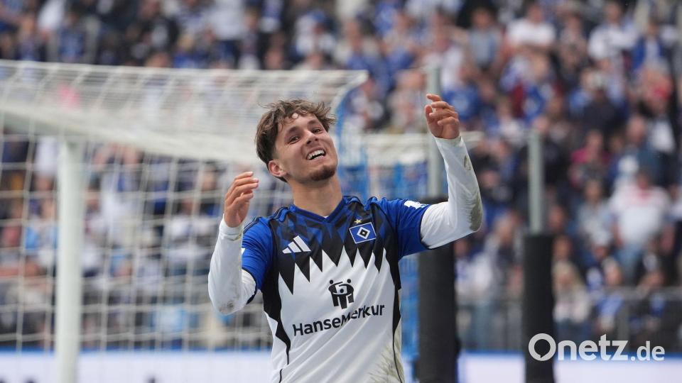 War der beste Torschütze in der Gruppenphase und traf erneut: HSV-Profi Otto Stange. (Archivbild) Bild: Marcus Brandt/dpa