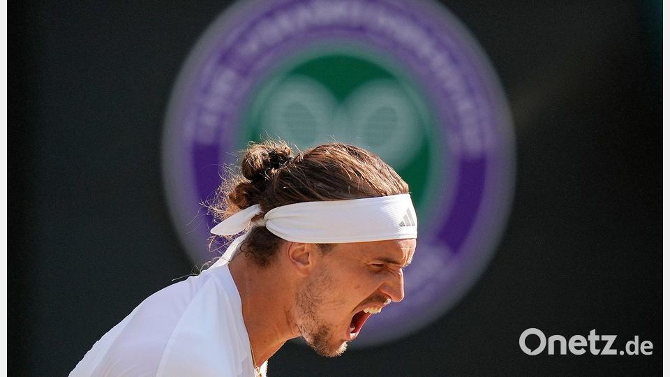 Emotional feierte Alexander Zverev im Viertelfinale gegen Taylor Fritz wichtige Punktgewinne. Bild: Andrew Matthews/PA Wire/dpa