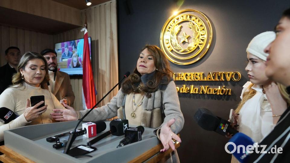 Sorgte mit ihren Aussagen für Wirbel: die paraguayische Senatorin Celeste Amarilla de Boccia. (Archivbild) Bild: Jorge Saenz/AP/dpa