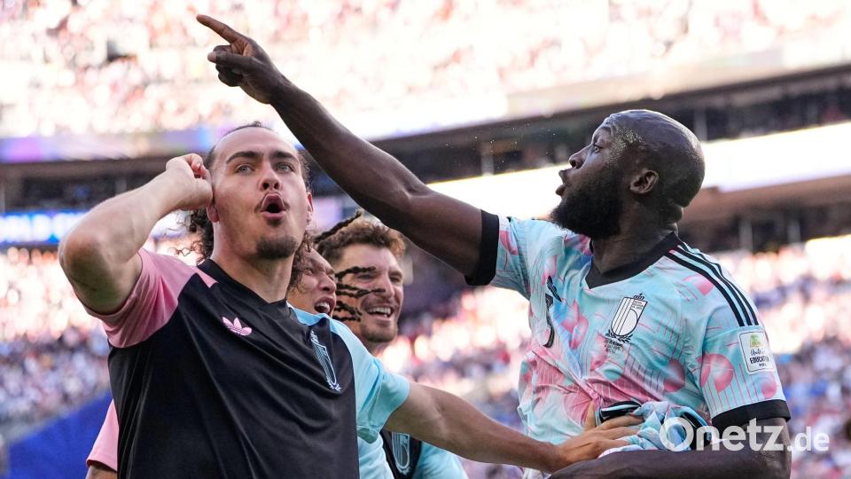 Grenzenloser Jubel: Auf Lukaku und Co. lastete gegen die USA großer Druck. Bild: Lindsey Wasson/AP/dpa