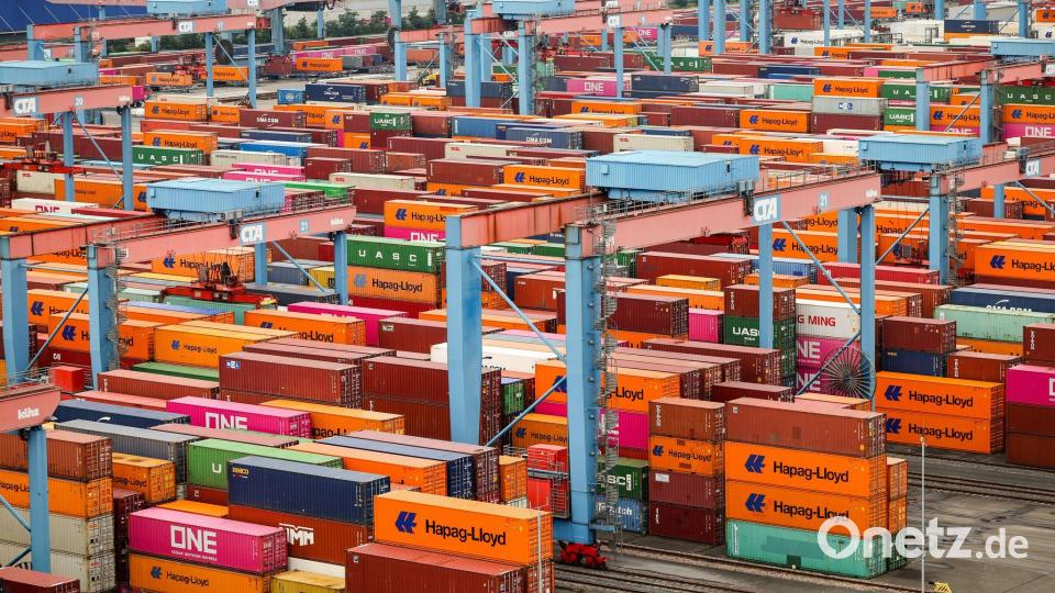 Die deutschen Exporteure erleben gerade wieder bessere Zeiten. (Archivbild) Bild: Christian Charisius/dpa
