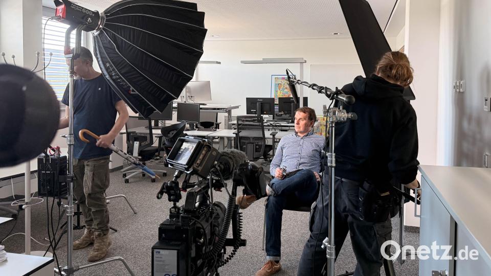 Für die Preisverleihung drehte ein Produktionsteam ein Video über Würth. Bild: Gabi Schönberger