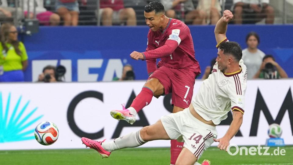 Cristiano Ronaldo gilt als Botschafter der Saudi Pro League. Bild: Julio Cortez/AP/dpa