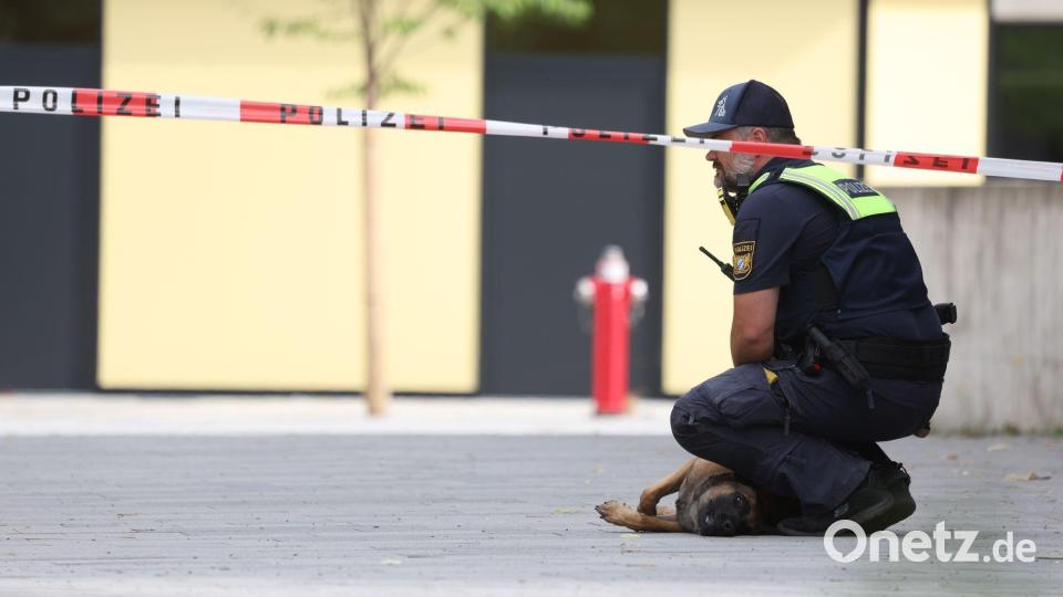 Das Gelände wurde abgesucht. Bild: Karl-Josef Hildenbrand/dpa