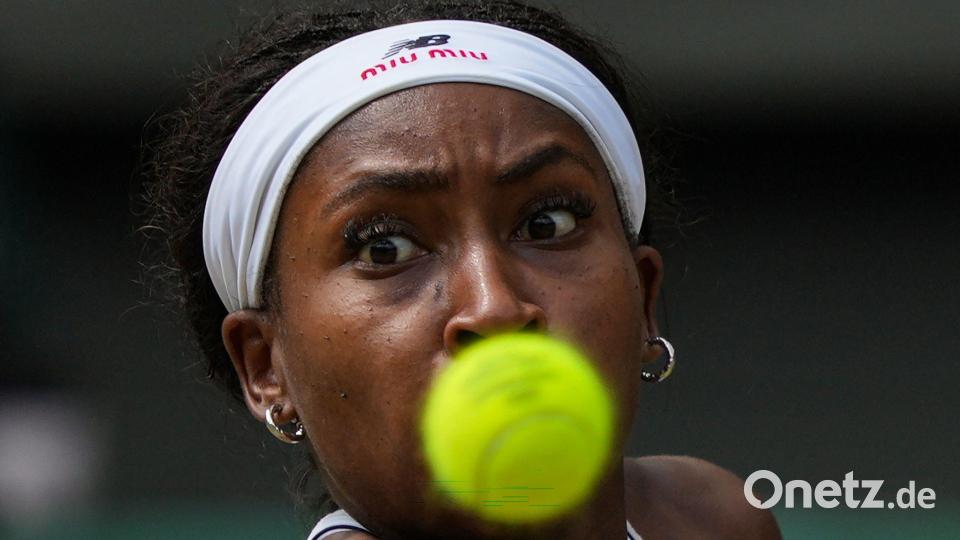Coco Gauff in Aktion. Bild: Kin Cheung/AP/dpa