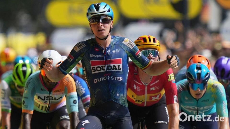 Der Belgier war der schnellste Mann. Bild: Thibault Camus/AP/dpa
