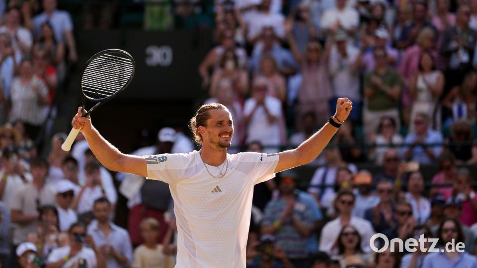 Alexander Zverev tritt im Wimbledon-Halbfinale gegen den Briten Arthur Fery an. Bild: Andrew Matthews/PA Wire/dpa