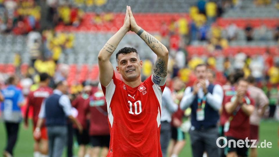 Kapitän Granit Xhaka lebt der Mannschaft Selbstvertrauen vor. Bild: Peter Klaunzer/KEYSTONE/dpa