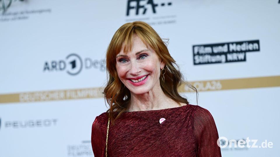 Andrea Sawatzki spielt in der ZDF-Komödie die adrette Monika Giesinger. (Archivbild) Bild: Sebastian Christoph Gollnow/dpa