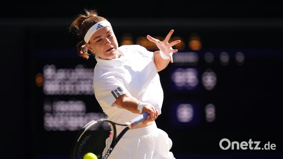 Karolina Muchova konnte ihre Landsfrau Linda Noskova nicht bezwingen. Bild: Adam Davy/PA Wire/dpa