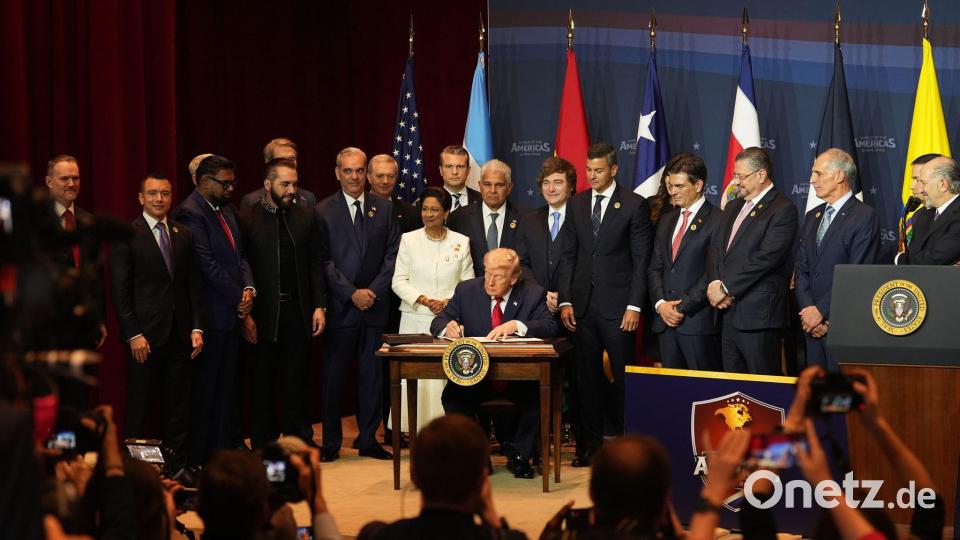 Die USA und mehrere lateinamerikanische Staaten haben Kolumbiens Behörden zur Einhaltung der Verfassung und zu einem geordneten Machtwechsel aufgerufen. (Archivbild) Bild: Rebecca Blackwell/AP/dpa