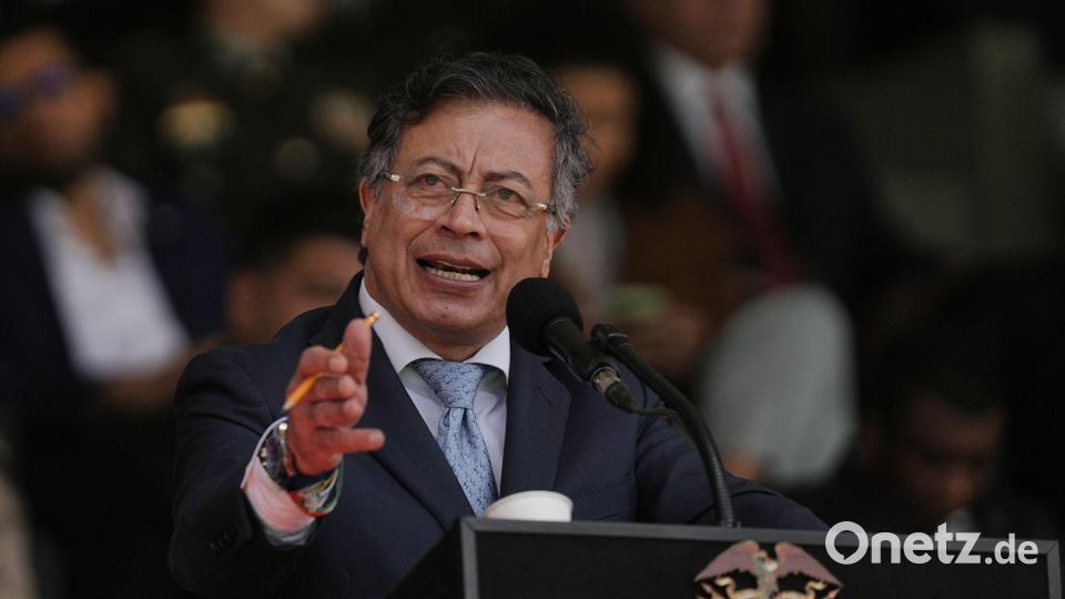 Gustavo Petro erkannte den Wahlsieg seines rechten Nachfolgers nicht an. (Archivbild) Bild: Ivan Valencia/AP/dpa