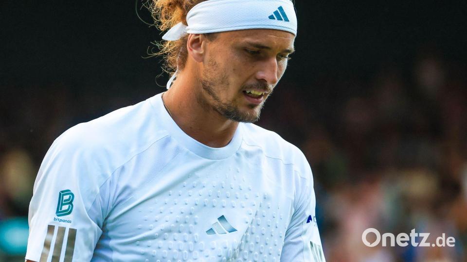 Alexander Zverev verlor das Wimbledon-Finale in vier Sätzen. Bild: Frank Molter/dpa