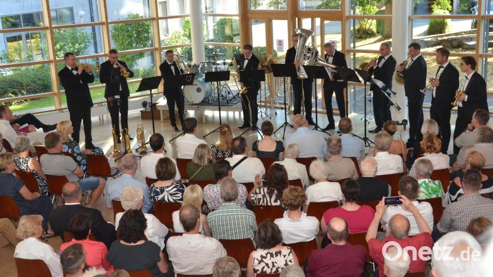 Das 37. Rathauskonzert mit "German Brass" in der Realschule war eine eindrucksvolle Demonstration höchster musikalischer Kunst, gepaart mit Humor, Charme und großer Publikumsnähe. Bild: Elisabeth Dobmayer