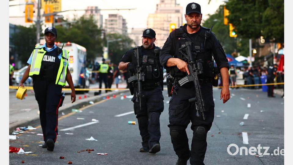 Bei Schüssen auf einem Salsa-Festival in der kanadischen Stadt Toronto sind zwei Männer getötet worden. Bild: Keito Newman/The Canadian Press/AP/dpa