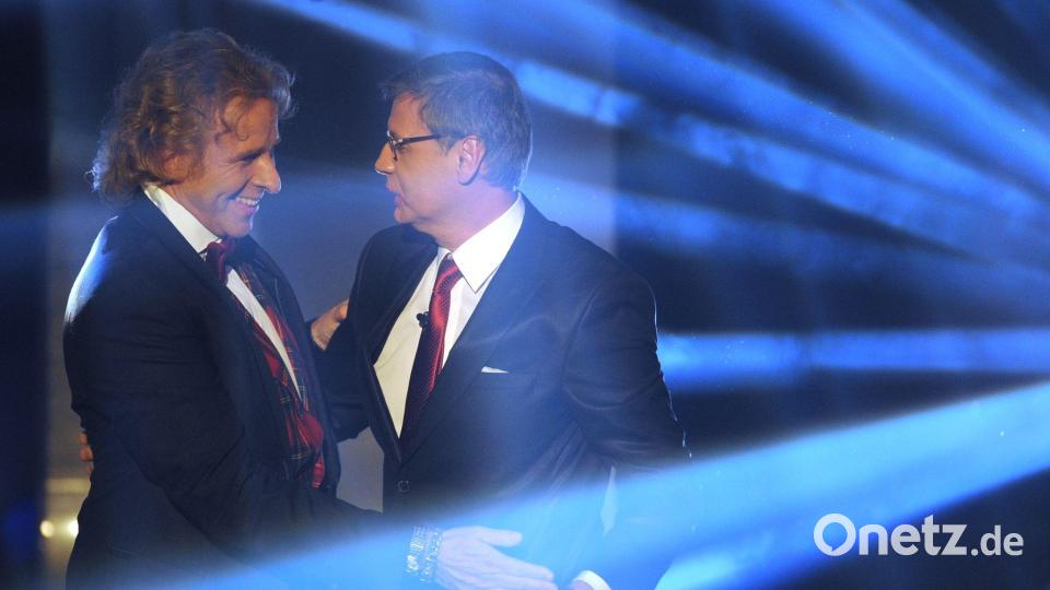 Die TV-Moderatoren Günther Jauch und Thomas Gottschalk kennen sich seit Jahrzehnten. (Archivbild) Bild: picture alliance / dpa