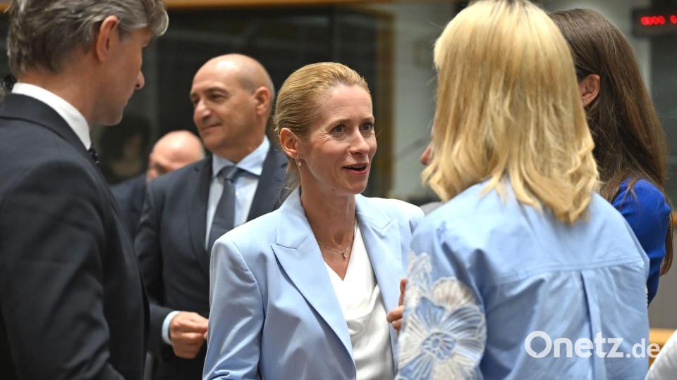 Hat einen schwierigen Vermittlerjob: Die EU-Außenbeauftragte Kaja Kallas. Bild: Michael Brandt/dpa