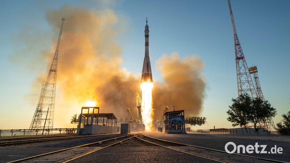 Die 75. Mission zur Internationalen Raumstation ISS ist erfolgreich gestartet. Bild: Bill Ingalls/NASA/AP/dpa