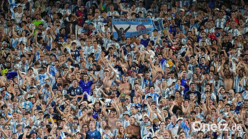 Er dürften wieder mehrere 10.000 argentinische Fans kommen. Bild: Ed Zurga/AP/dpa