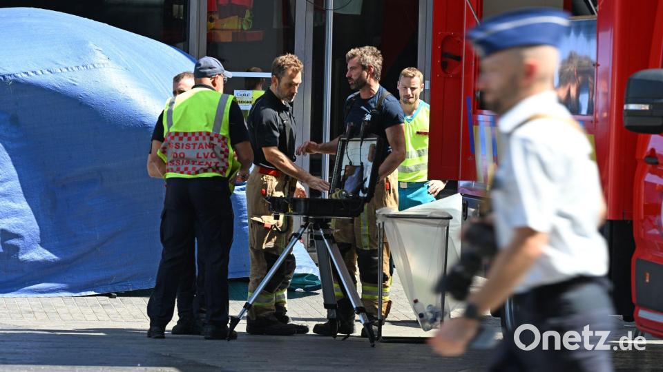 Zwei Verletzte werden in Krankenhäusern versorgt. Bild: Michael Brandt/dpa