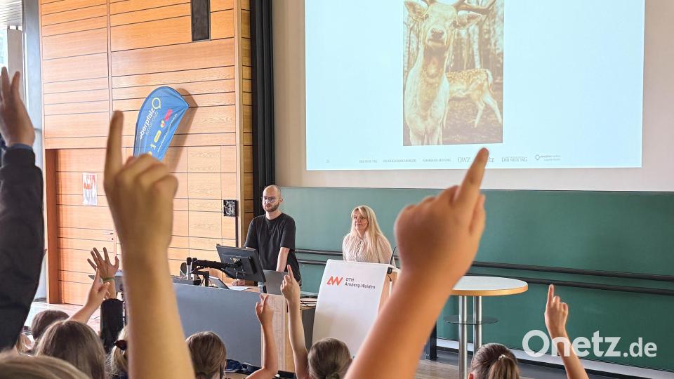 Besonders Spaß macht den Kindern ein Quiz, bei dem sie zwischen echten und KI-generierten Bildern unterscheiden sollen. Bild: Gabi Schönberger